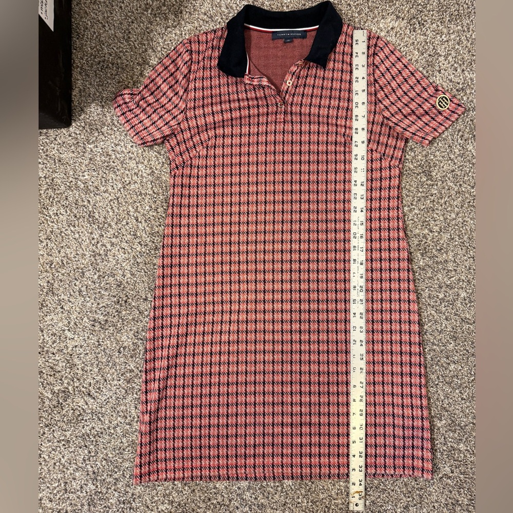Tommy Hilfiger Red and Black Checkered Mini Dress - Picture 4 of 4